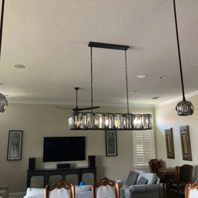 Charles Multicurve Modern Crystal Rectangular Chandelier, Luxury Elegance Lamp