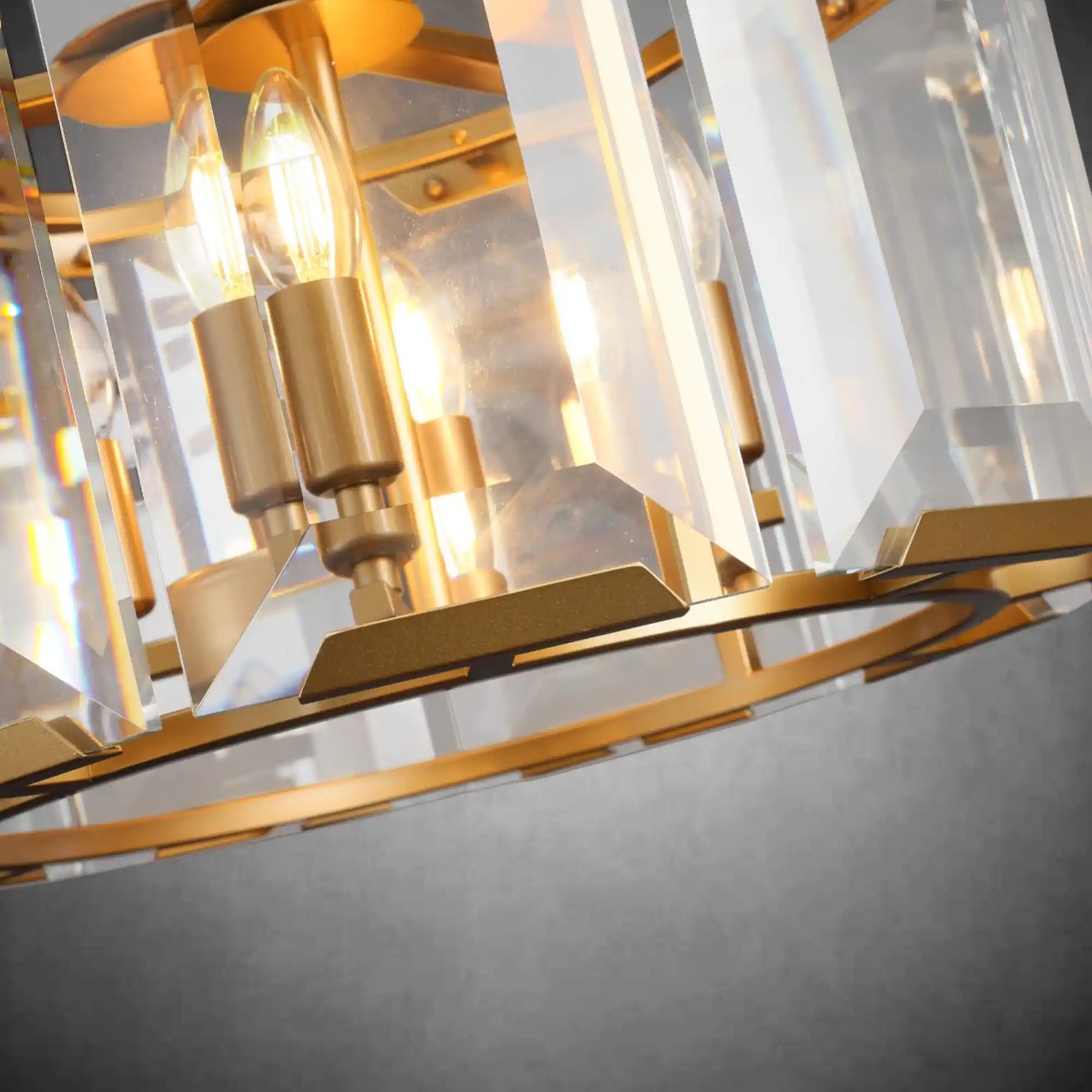 Charles Multicurve Modern Crystal Round Chandelier