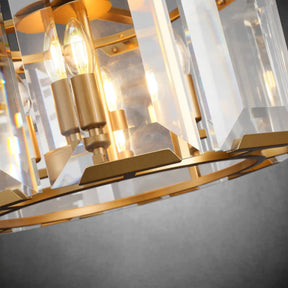 Charles Multicurve Modern Crystal Round Chandelier