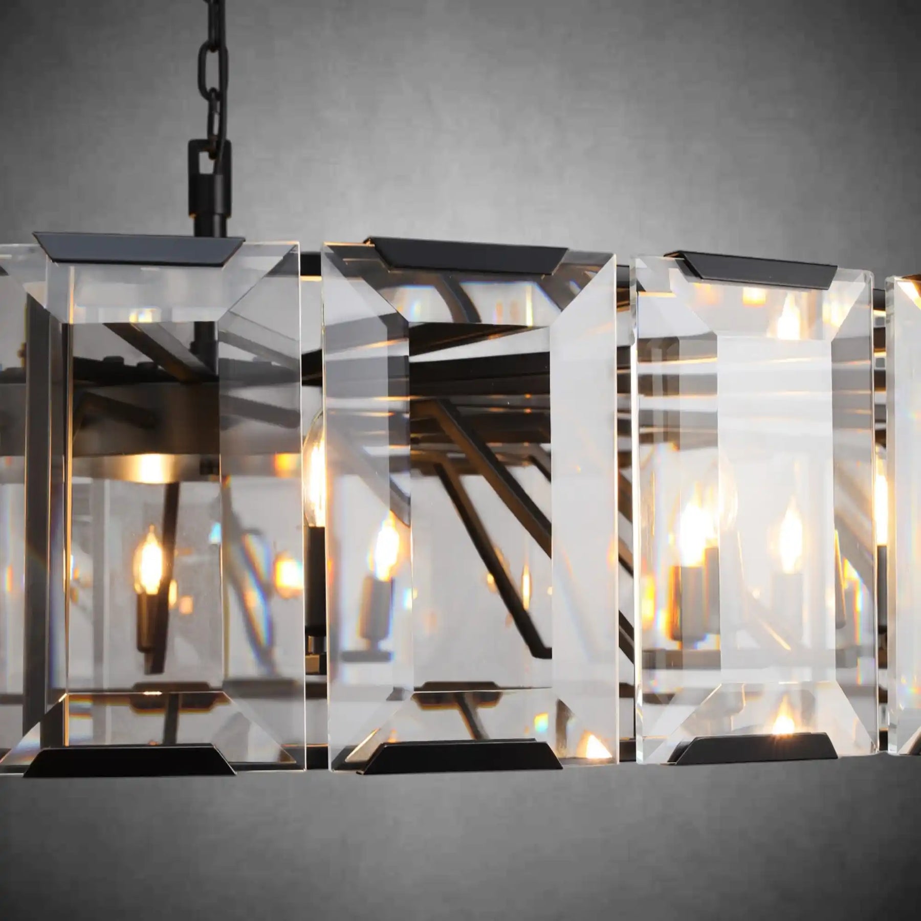 Charles Multicurve Modern Crystal Round Chandelier