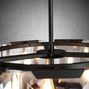 Charles Multicurve Modern Crystal Round Chandelier