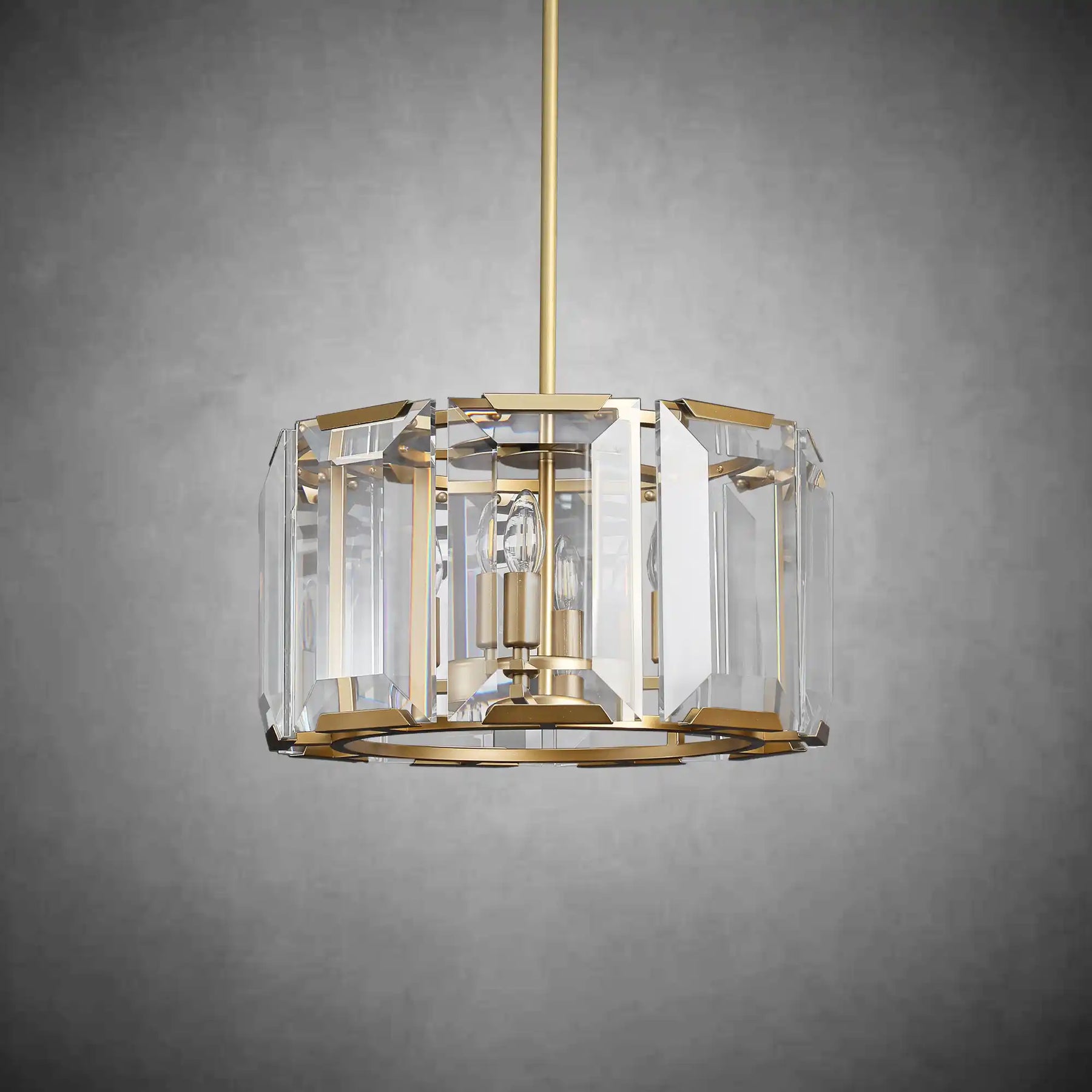 Charles Multicurve Modern Crystal Round Chandelier