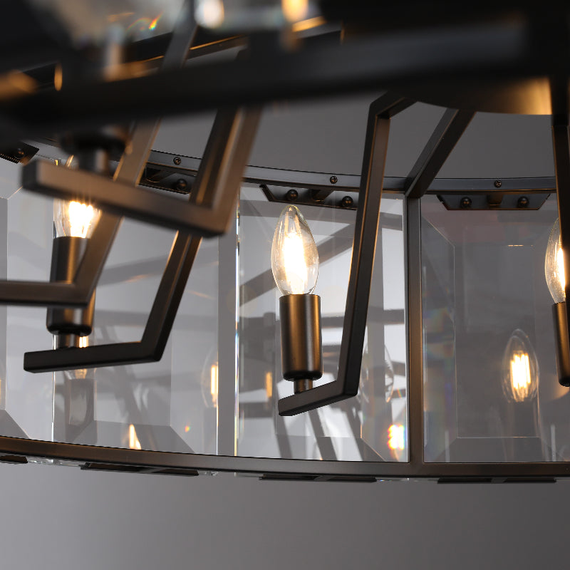 Charles Multicurve Modern Crystal Round Chandelier