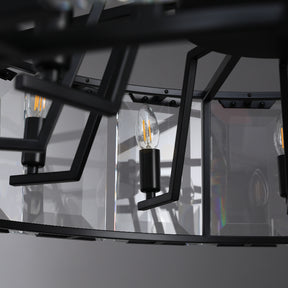 Charles Multicurve Modern Crystal Round Chandelier