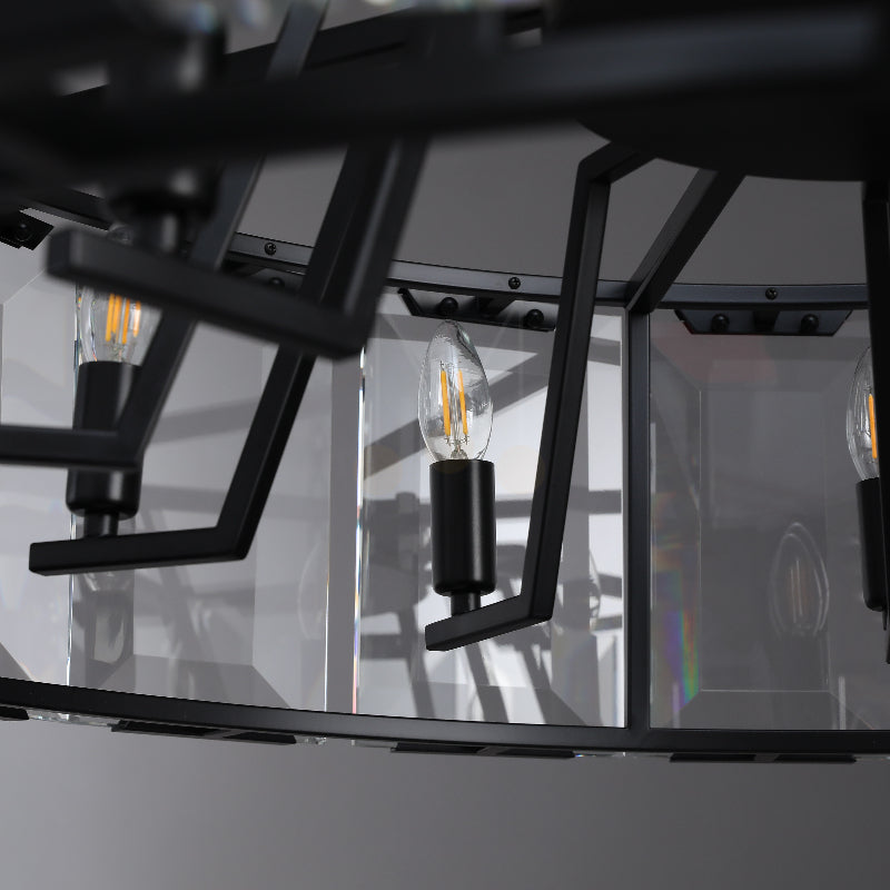 Charles Multicurve Modern Crystal Round Chandelier
