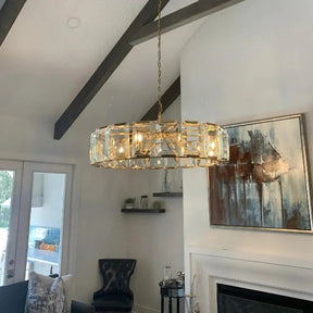 Charles Multicurve Modern Crystal Round Chandelier