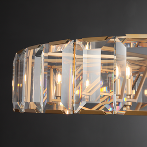Charles Multicurve Modern Crystal Round Chandelier