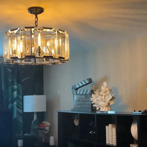 Charles Multicurve Modern Crystal Round Chandelier