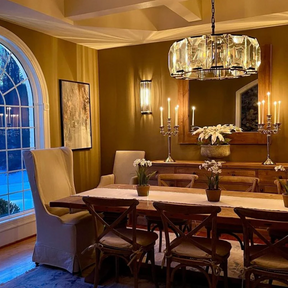 Charles Multicurve Modern Crystal Round Chandelier