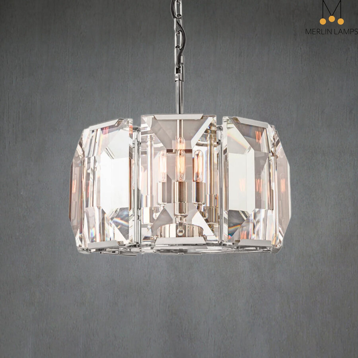Charles Multicurve Modern Crystal Round Chandelier, Dinning Table Lamp