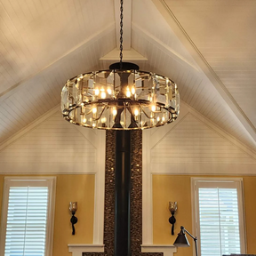 Charles Multicurve Modern Crystal Round Chandelier