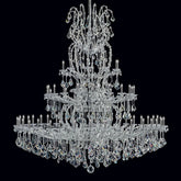 chrome large maria crystal chandelier