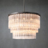 Cieno Round 3-Tier Chandelier 48″-Merlin Lamps-Bronze-merlinlamps