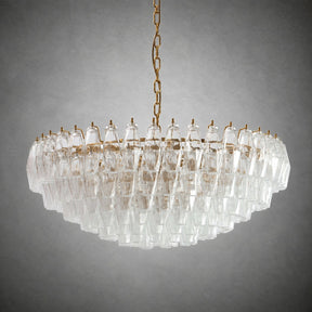 Sorrento Clear Polyhedron Glass Chandelier