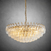 Sorrento Clear Polyhedron Glass Chandelier