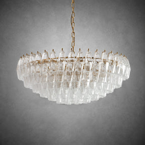 Sorrento Clear Polyhedron Glass Chandelier