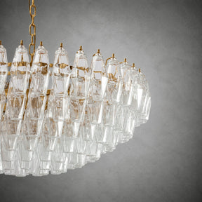 Sorrento Clear Polyhedron Glass Chandelier