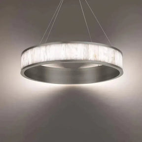 Coliseo Alabaster 28in LED Round Chandelier