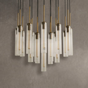 Colvane Fluted Glass Round Chandelier
