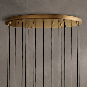 Colvane Fluted Glass Round Chandelier