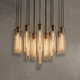 Colvane Hammered Glass Round Chandelier