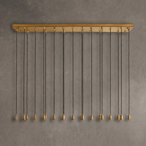 Colvane Linear Hammered Glass Chandelier