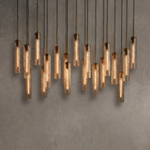 Colvane Linear Hammered Glass Chandelier