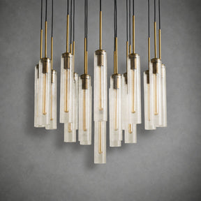 Colvane Fluted Glass Round Chandelier