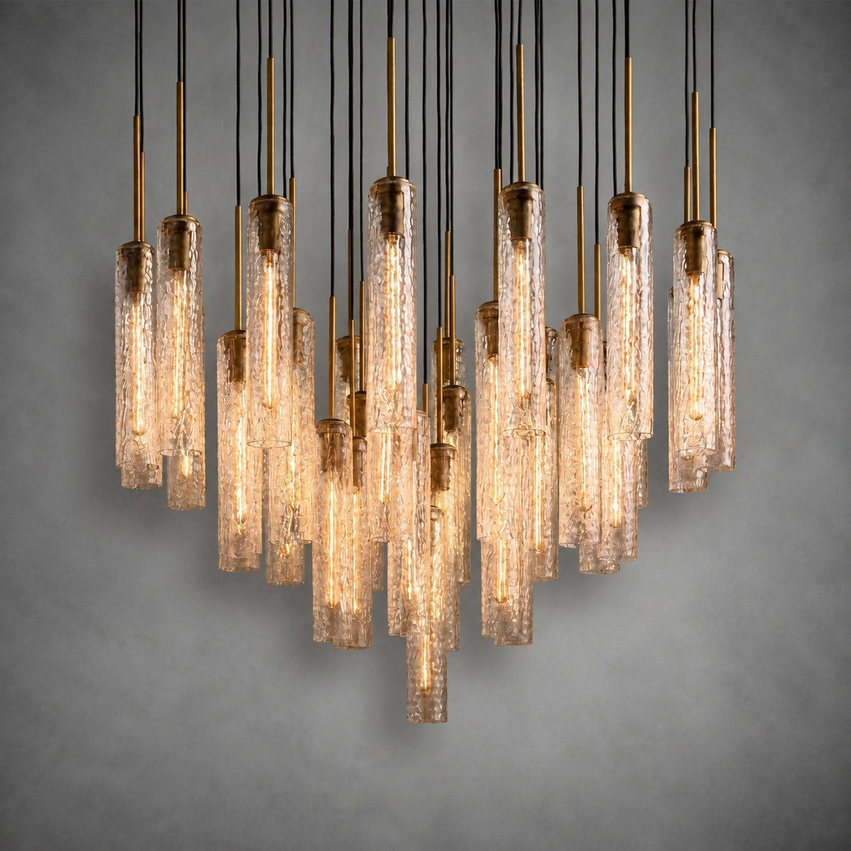 Colvane Fluted Glass Round Chandelier