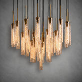 Colvane Fluted Glass Round Chandelier