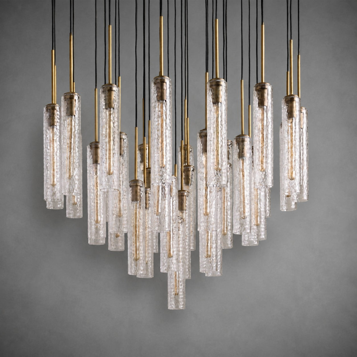 Colvane Fluted Glass Round Chandelier