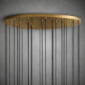 Colvane Fluted Glass Round Chandelier