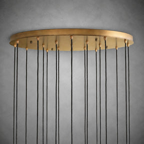 Colvane Hammered Glass Round Chandelier