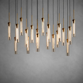Colvane Linear Fluted Glass Chandelier