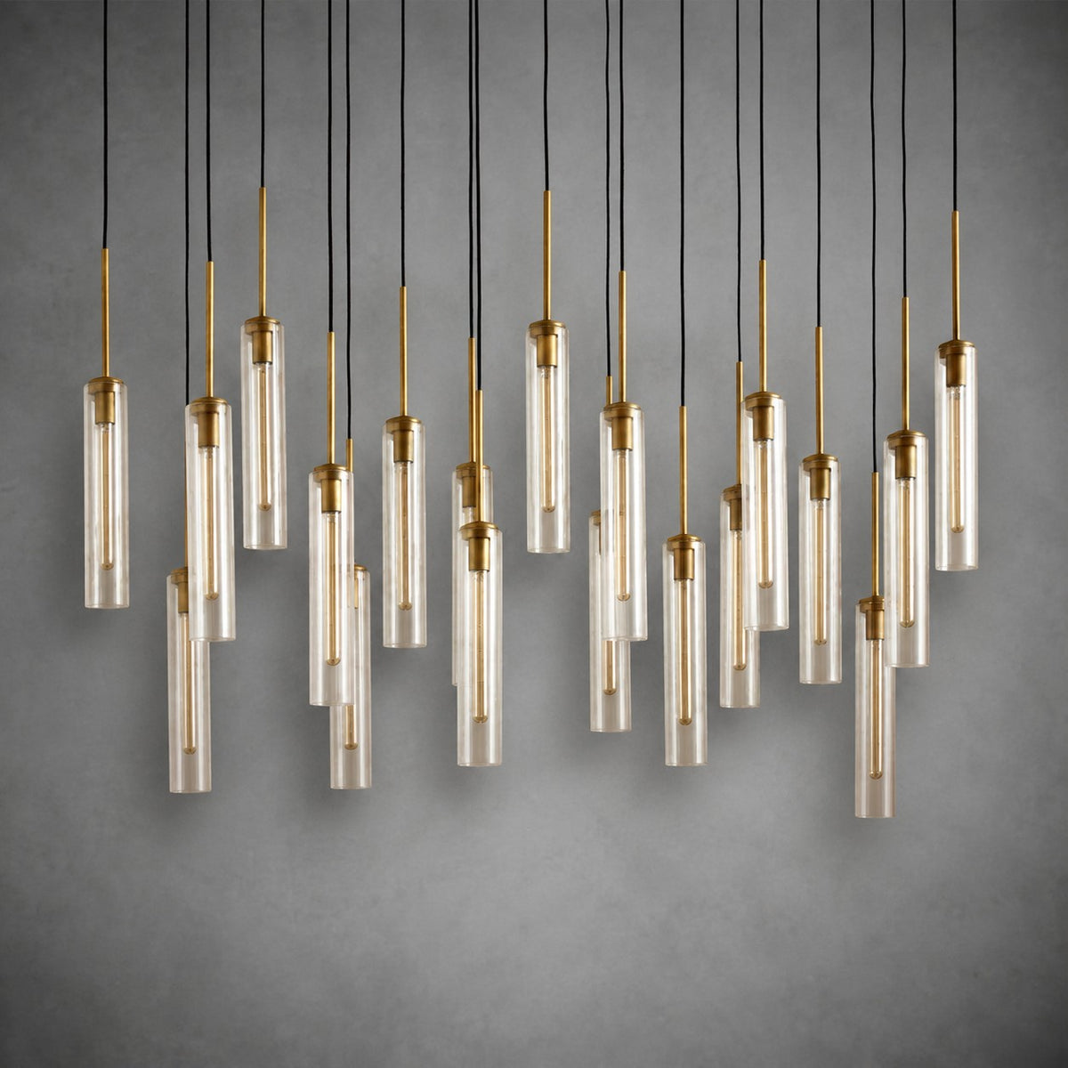 Colvane Linear Fluted Glass Chandelier