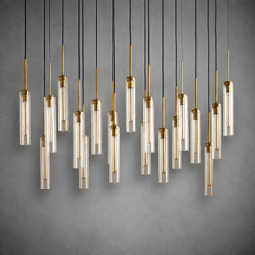 Colvane Linear Fluted Glass Chandelier