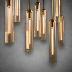 Colvane Linear Fluted Glass Chandelier