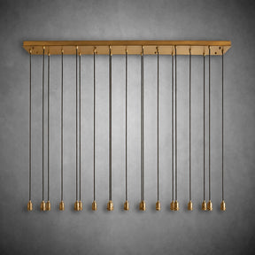 Colvane Linear Hammered Glass Chandelier