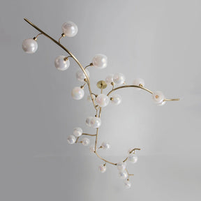 Contemporary Hand-blown Glass Globes Branch Chandelier for Dining Room Living Room and Kitchen Island