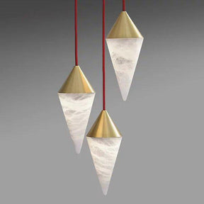 Conus Alabaster Chandelier - Merlin Lamps