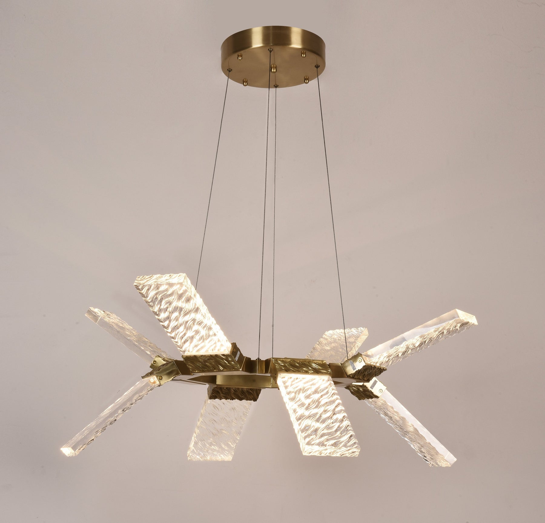 Craig LED Round Ring Wave Chandelier Lighting