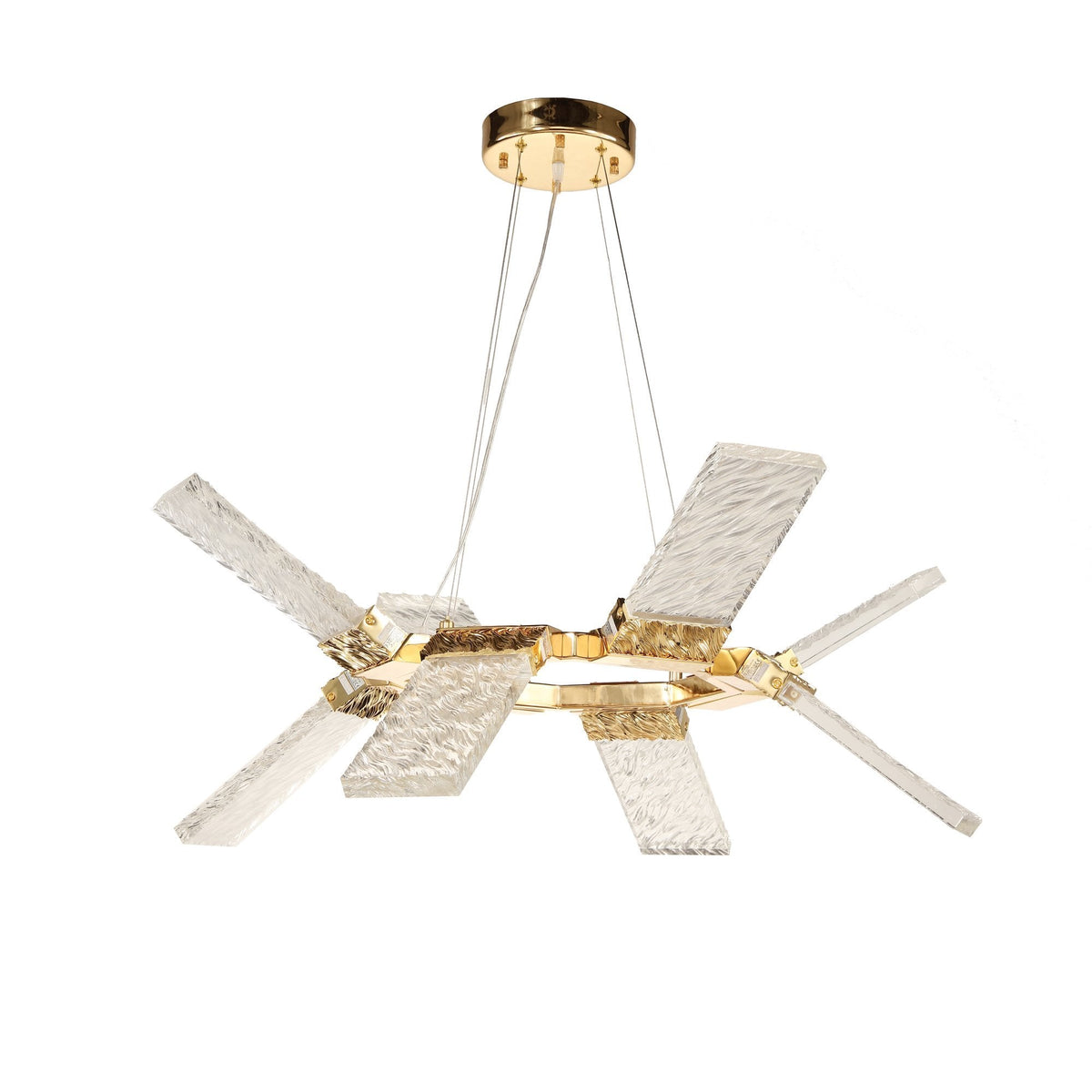 Craig LED Round Ring Wave Chandelier Lighting