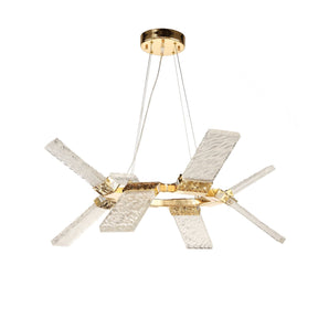 Craig LED Round Ring Wave Chandelier Lighting