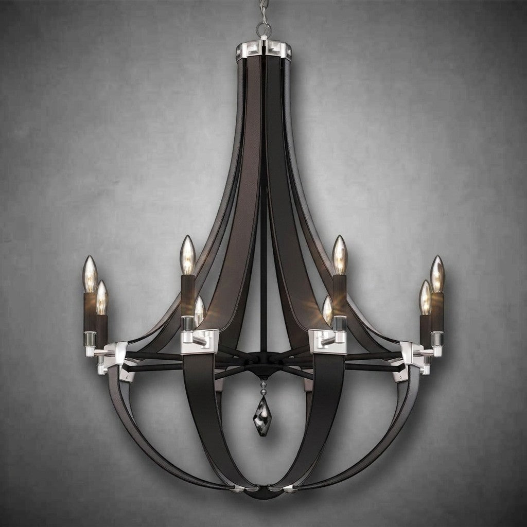 Crystal Empire Chandelier 30"