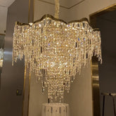 Crystal Tassel Chandelier Set For Living Room/Dining Room and Bedroom