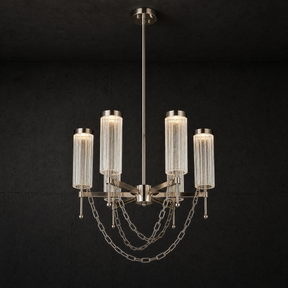 Crystalia Modern Sculptural Ring Chandelier - main