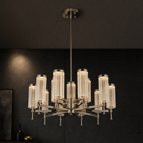 Crystalia Modern Sculptural Ring Chandelier - main
