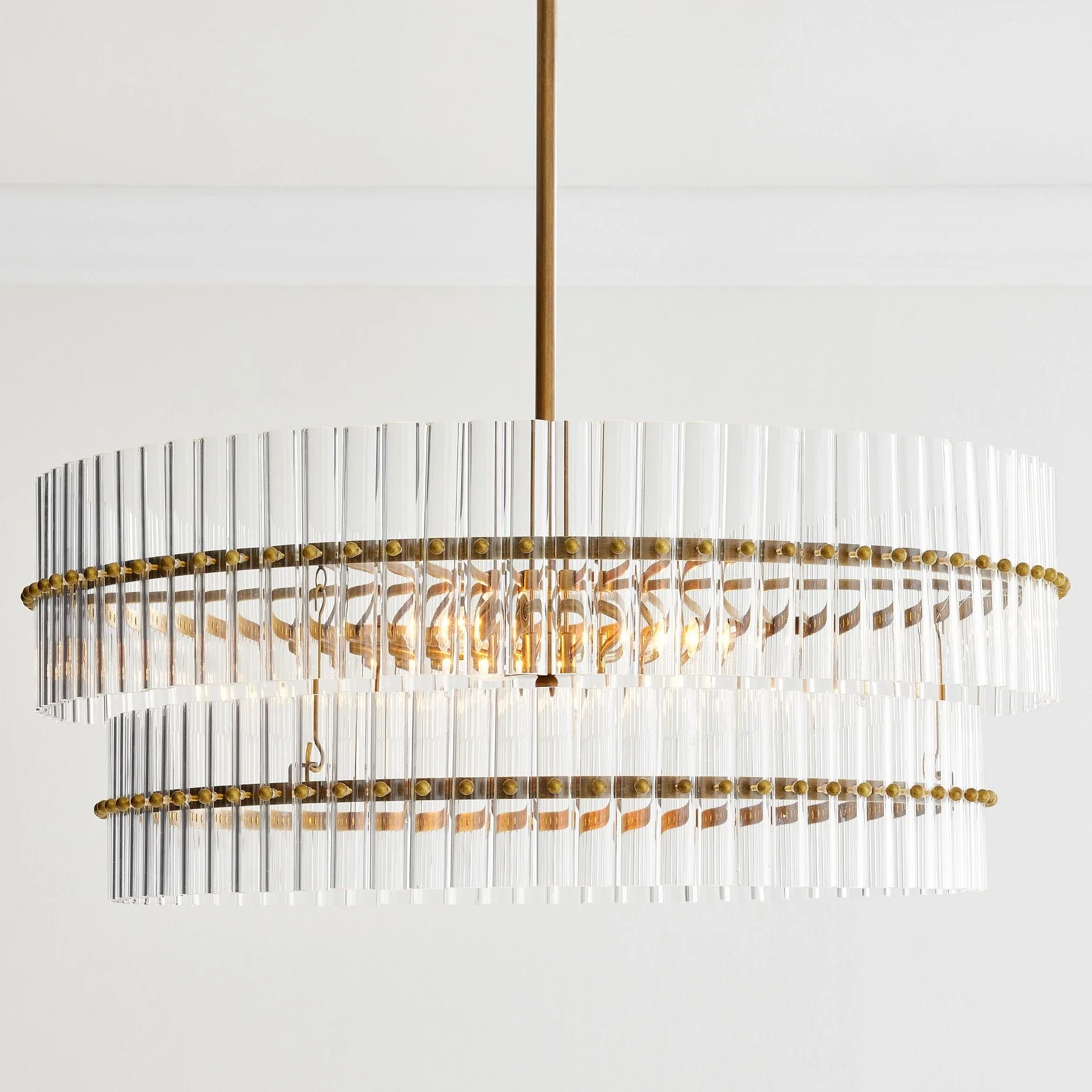 Molly Modern Glass Round Chandelier
