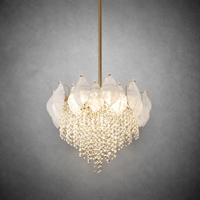 Vivienne Frosted Glass & Crystal Chandelier