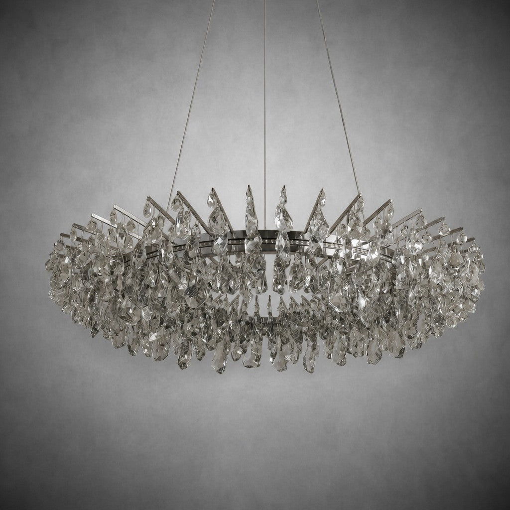Aureola Round Crystal Chandelier